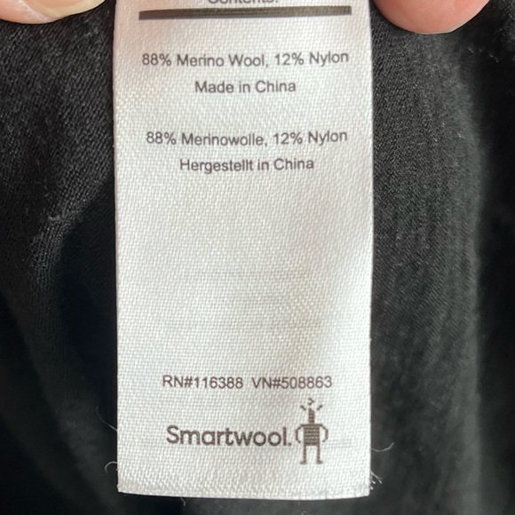 Smartwool Black Merino 150 Merino Wool Long Sleeve Base Layer T Shirt Size Large - Picture 4 of 9
